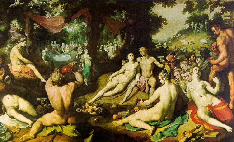 Cornelisz van Haarlem The Wedding of Peleus and Thetis china oil painting image
